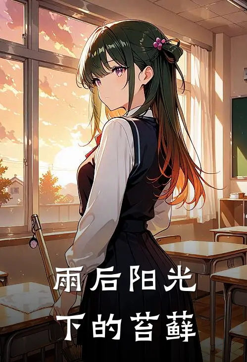 雨后阳光下的苔藓